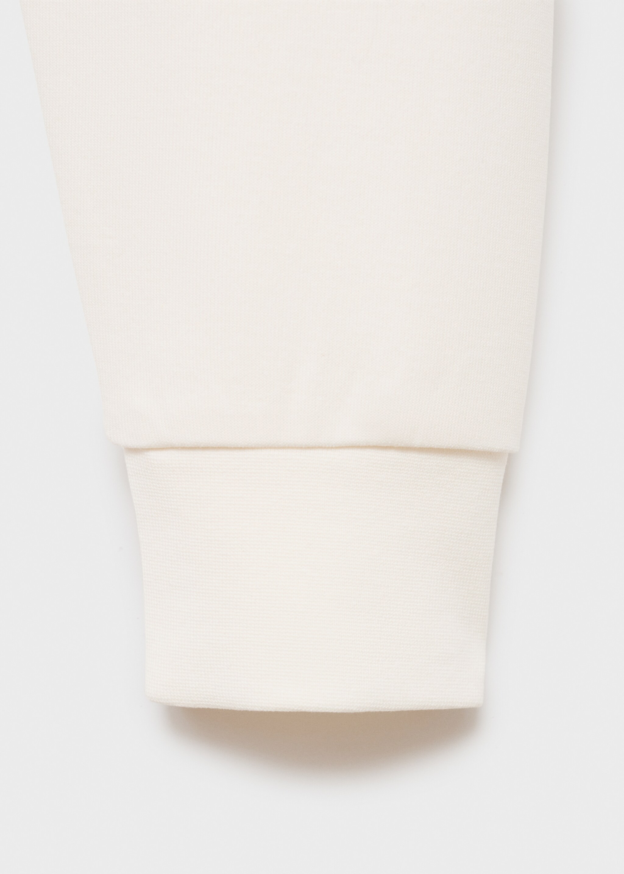 Regular-fit polo sweatshirt - Details of the article 0, White. Ref: 17005984-00.