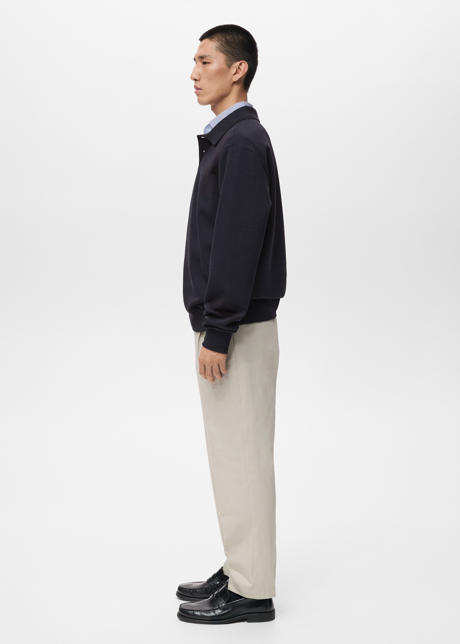 Regular-fit polo sweatshirt - Details of the article 2