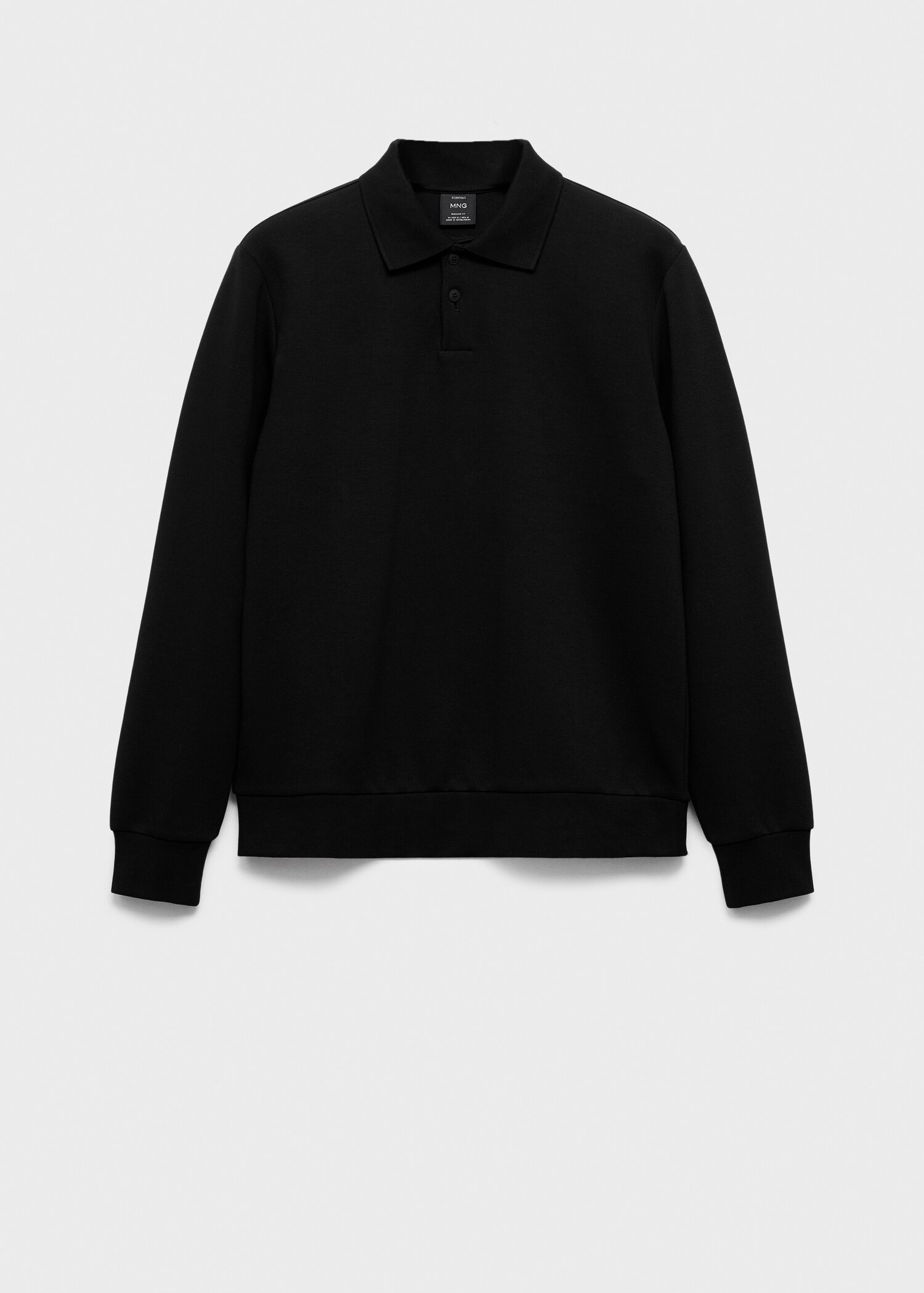 Regular-fit polo sweatshirt - Article without model