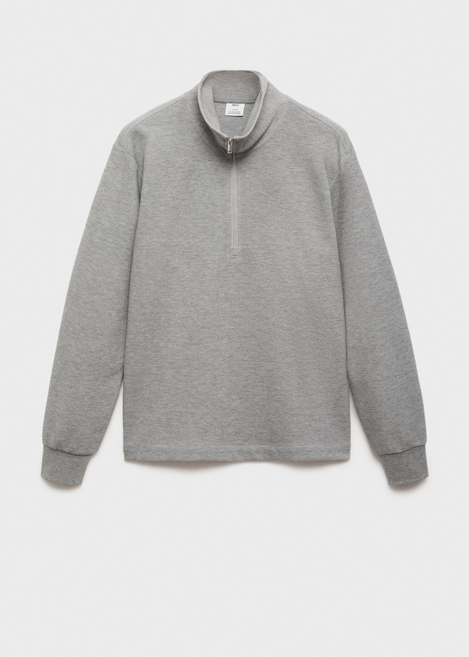 Sudadera algodón cuello cremallera - Artículo sin modelo