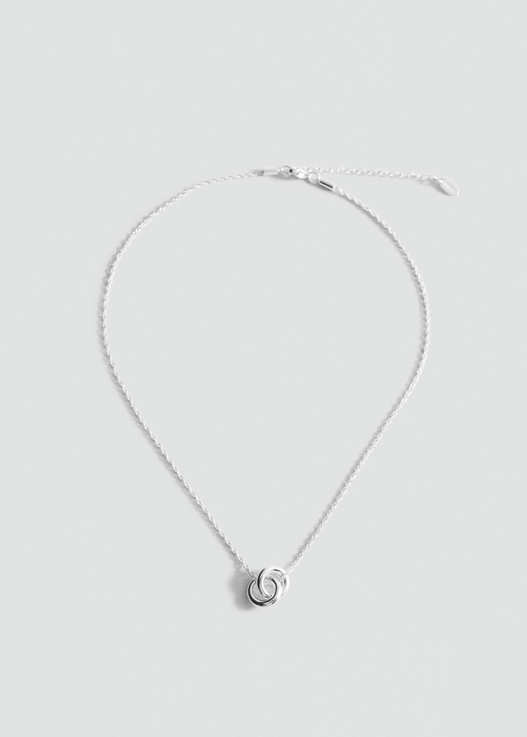 Interwoven hoops necklace - Article without model, Silver. Ref: 17006000-00.