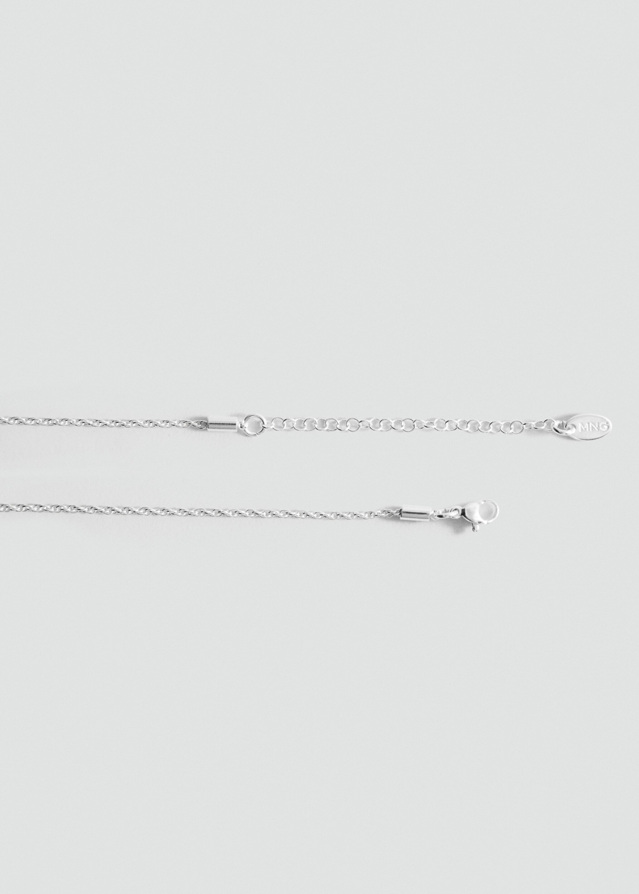 Interwoven hoops necklace - Details of the article 1, Silver. Ref: 17006000-00.