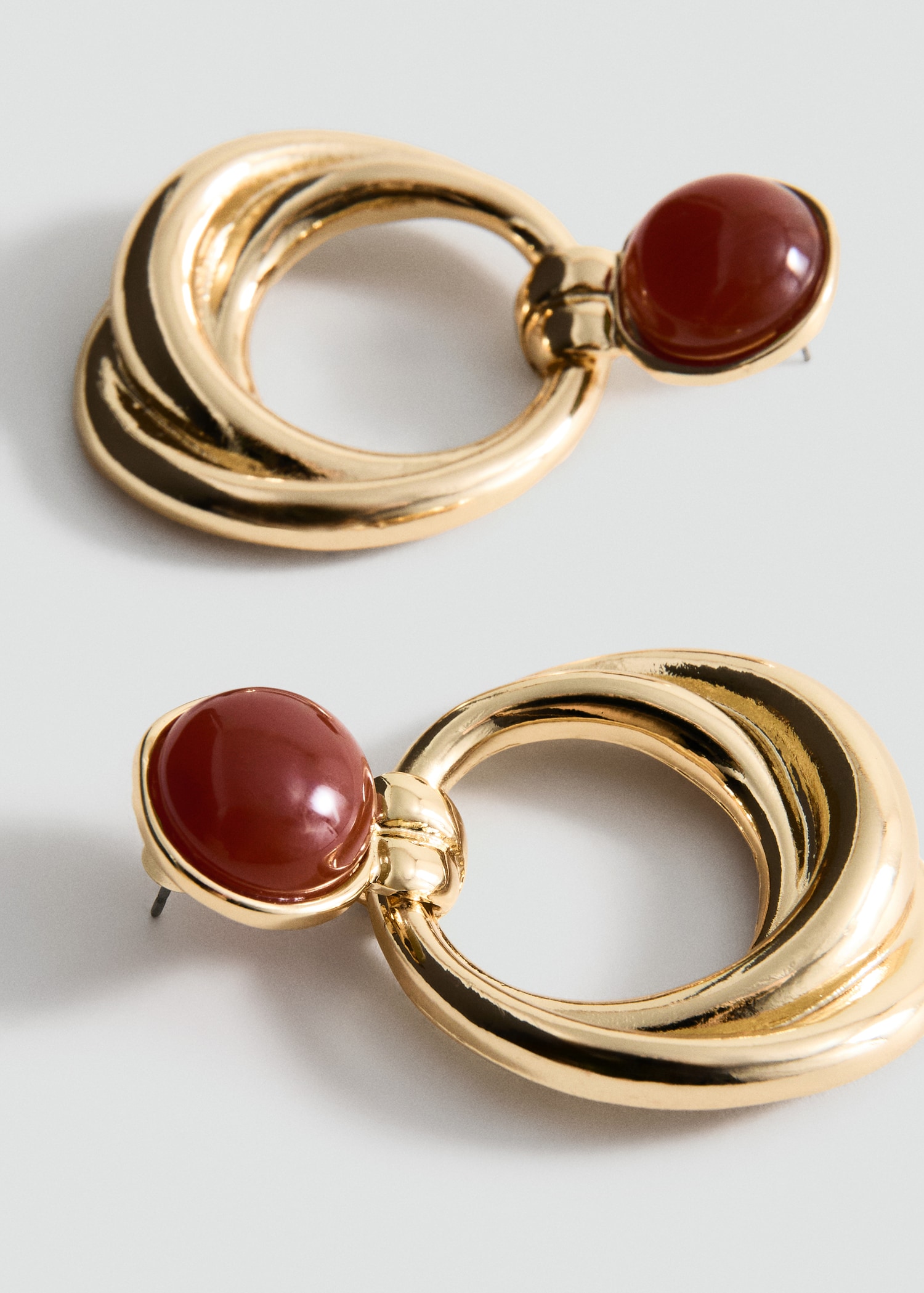 Mixed hoop earrings - Medium plane