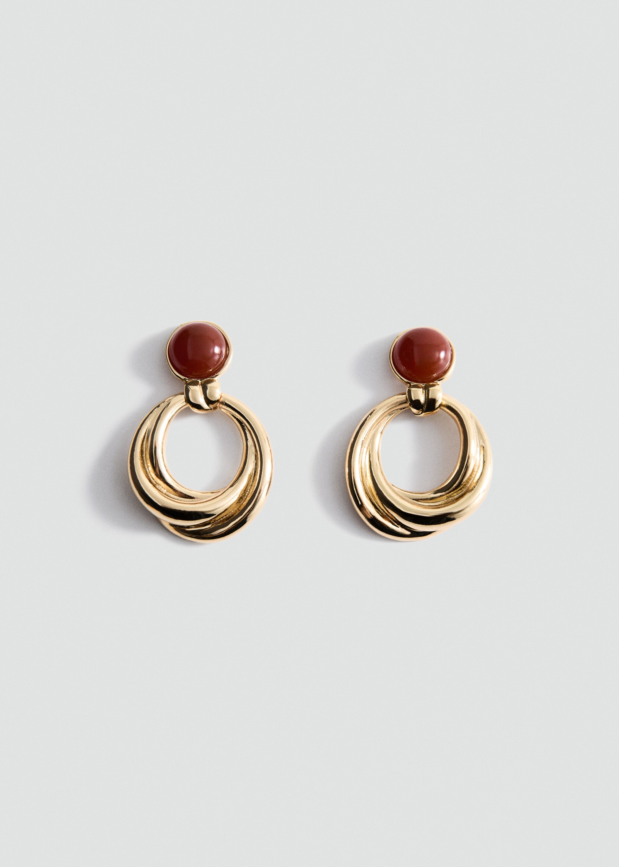 Pendientes aros combinados - Artículo sin modelo, Oro. Ref: 17006002-00.