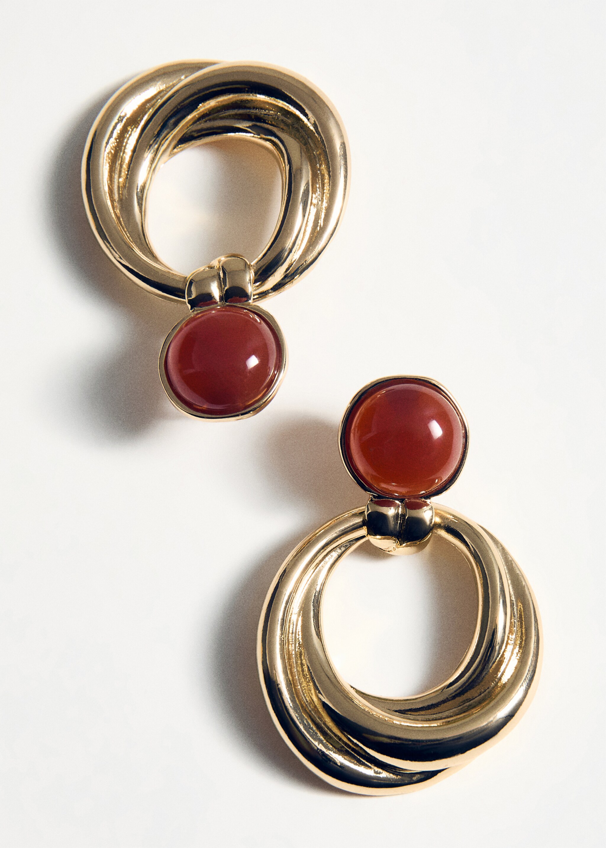 Pendientes aros combinados - Detalle del artículo 5, Oro. Ref: 17006002-00.