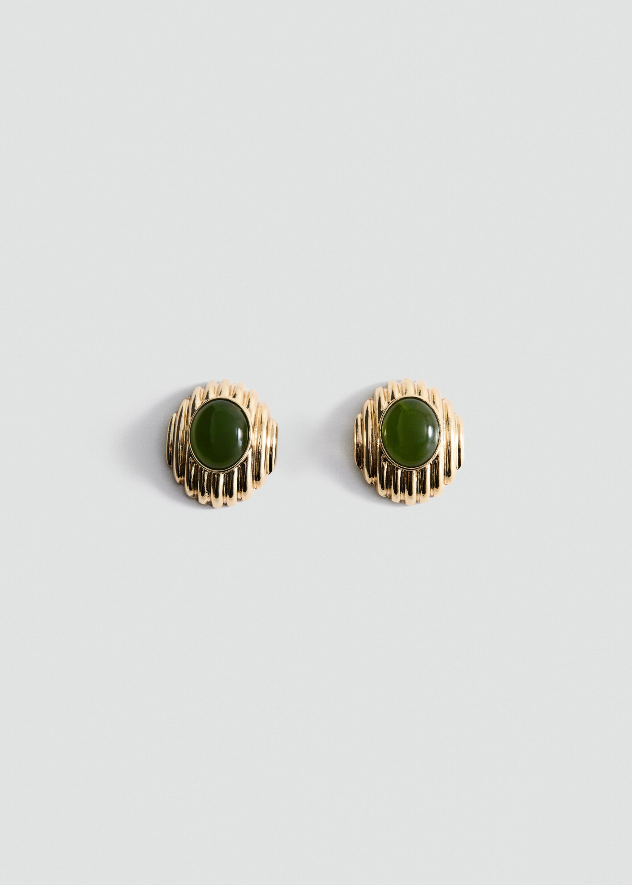 Pendientes combinados piedra resina - Artículo sin modelo, Oro. Ref: 17006003-00.