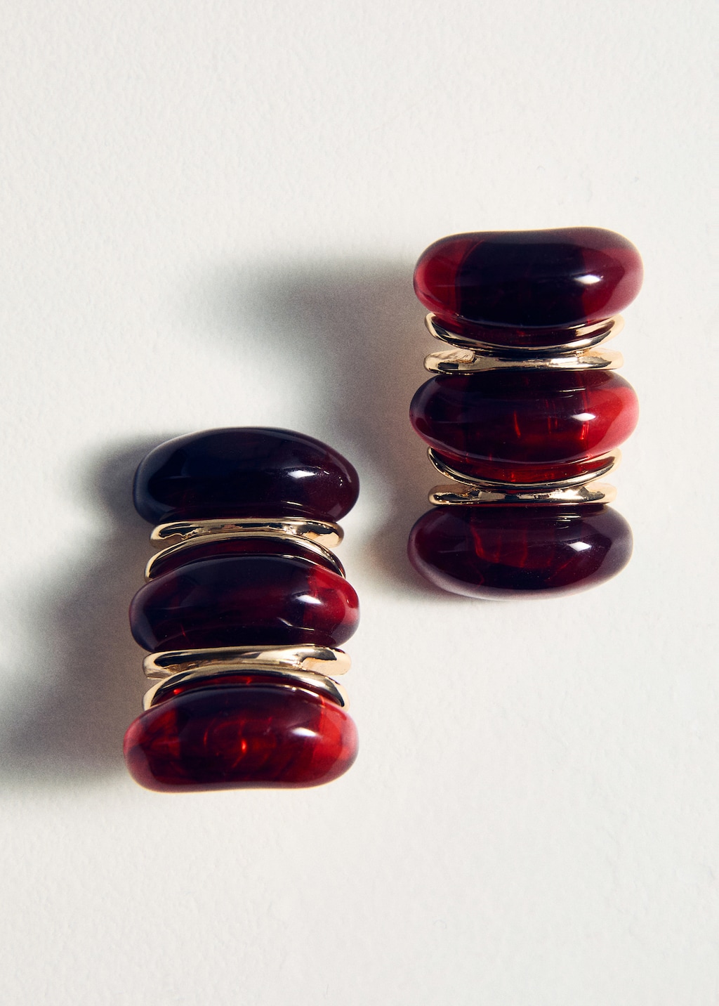 Embossed spiral earrings