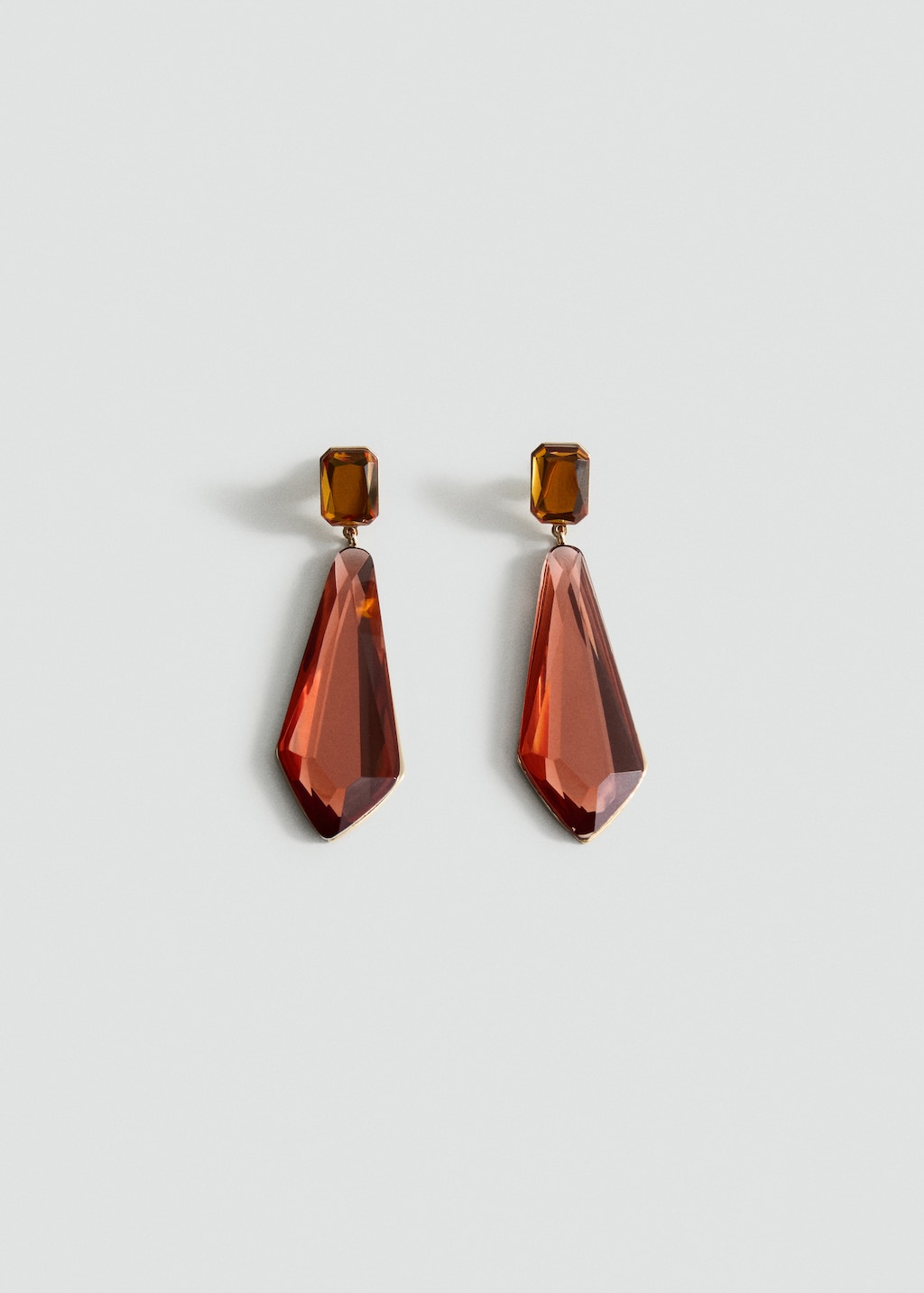Bicolour pendant earrings