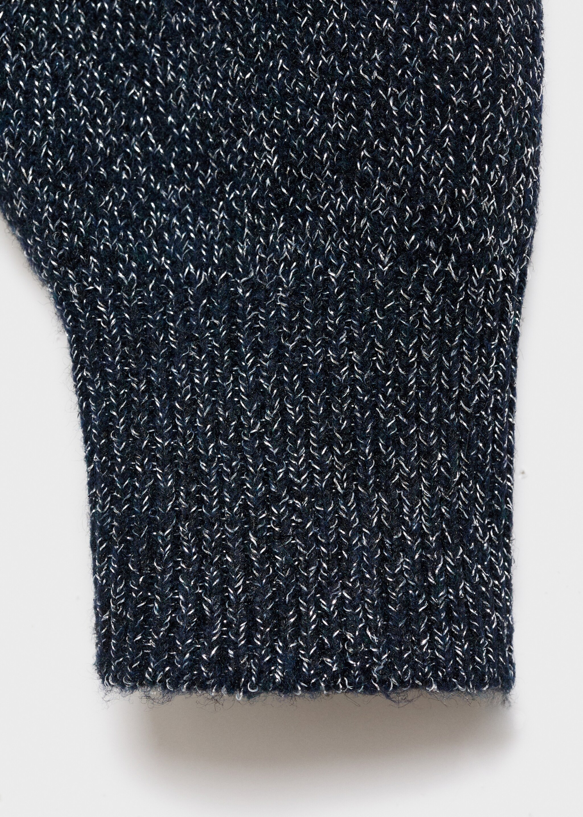 Jersei cut-out lúrex - Detall de l'article 0, Blau marí. Ref: 17006337-00.