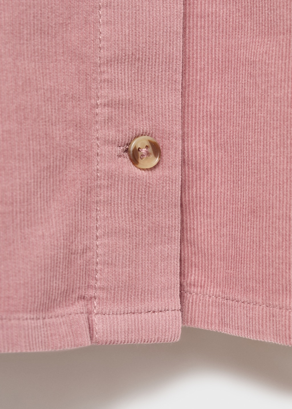 Corduroy blouse with baby collar