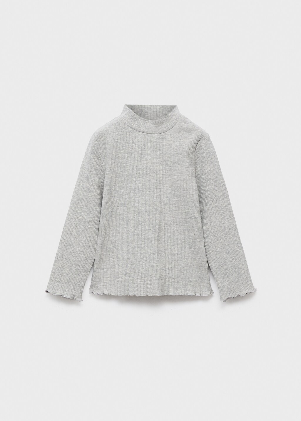 Ribbed high neck t-shirt