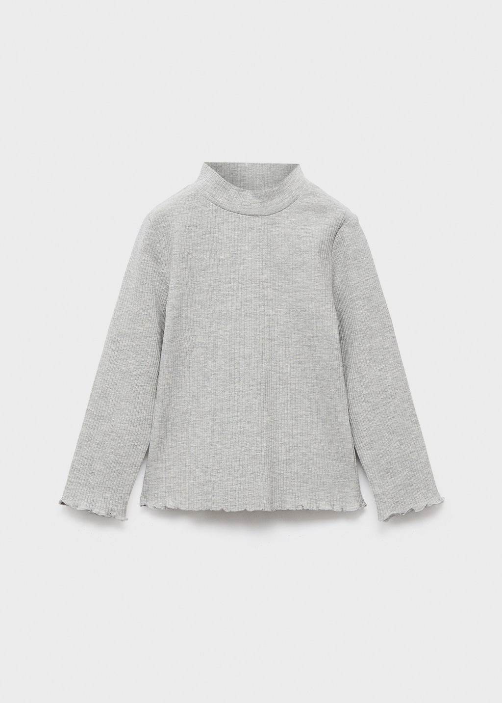 Ribbed high neck t-shirt