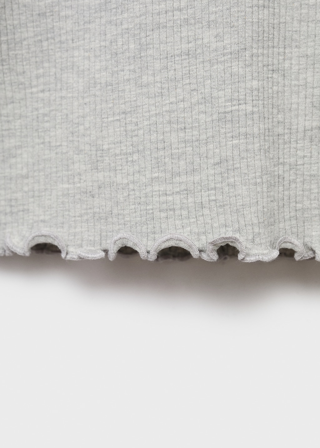 Ribbed high neck t-shirt