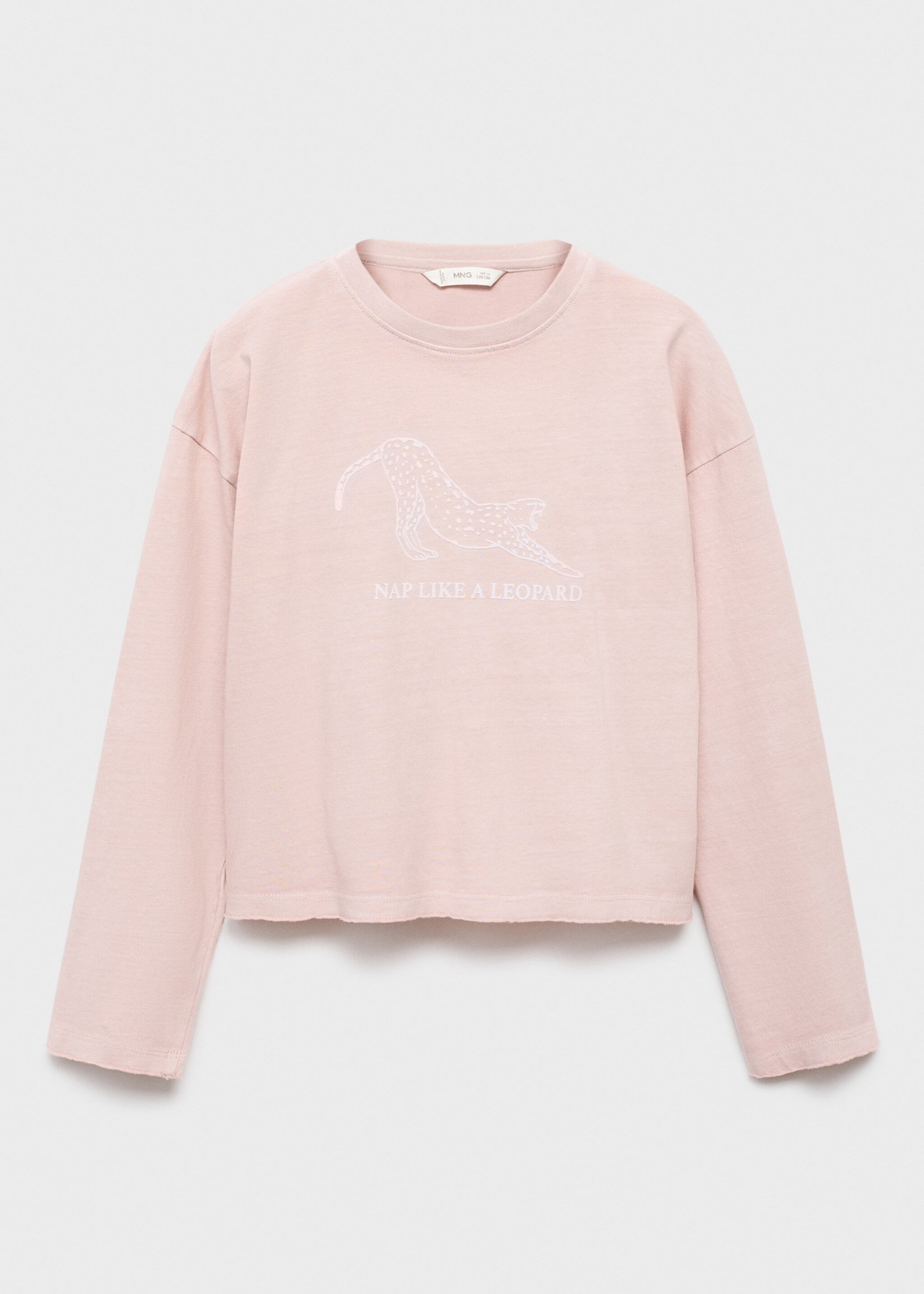 Printed cotton-blend T-shirt - Article without model, Pink. Ref: 17006341-00.