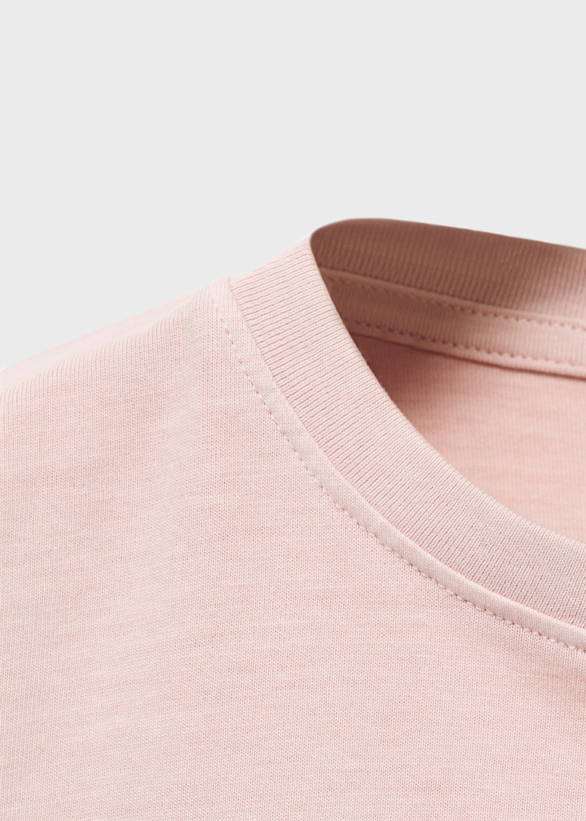 Printed cotton-blend T-shirt - Details of the article 0, Pink. Ref: 17006341-00.
