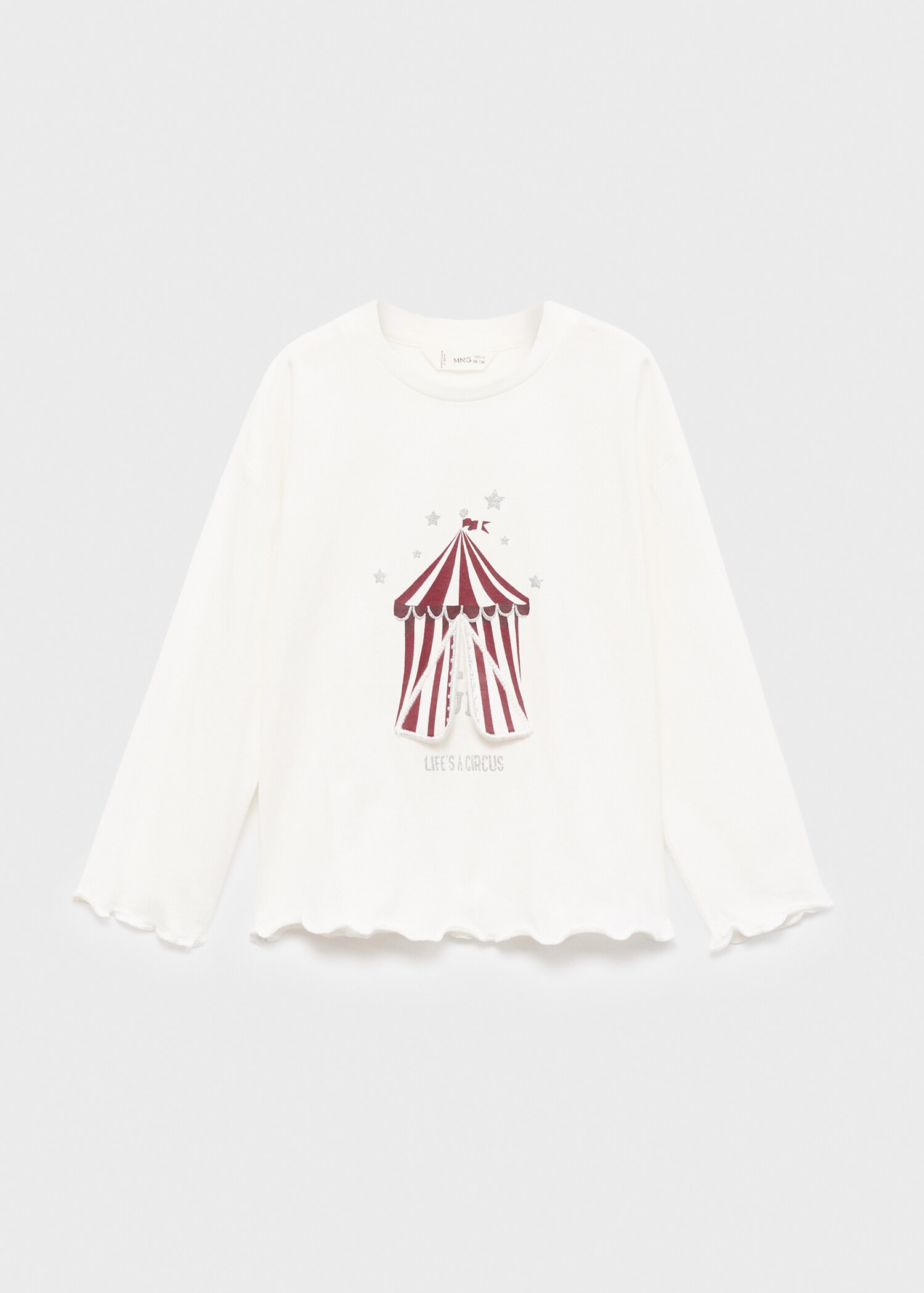 Glitter embroidered T-shirt - Προϊόν χωρίς μοντέλο