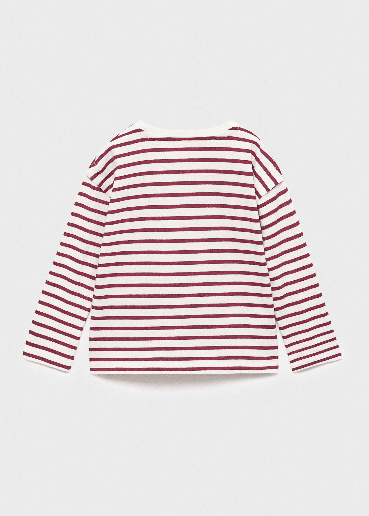 Striped cotton T-shirt - Reverse of the article