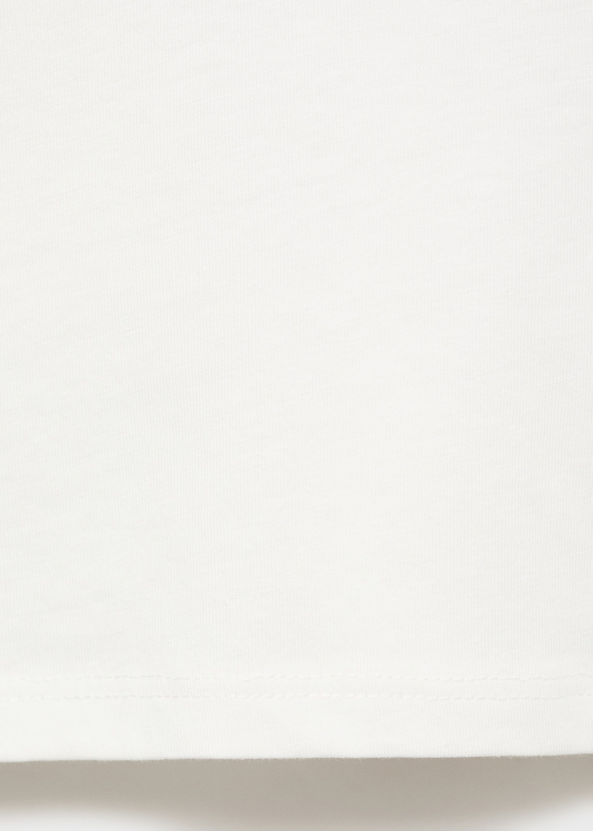 Leopard-embroidered t-shirt - Details of the article 0, Off White. Ref: 17006344-00.