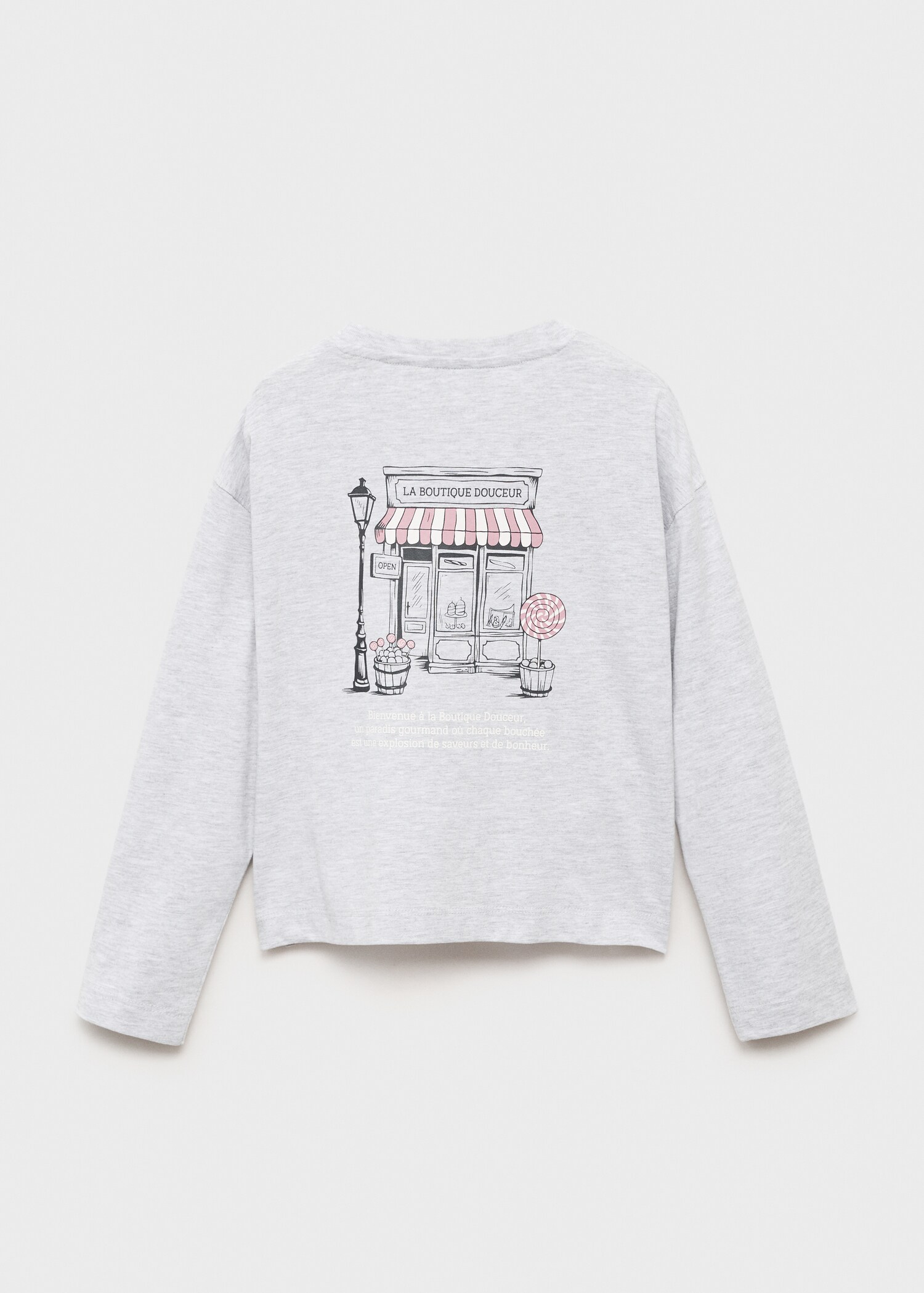 T-shirt manches longues imprimé - Verso de l’article