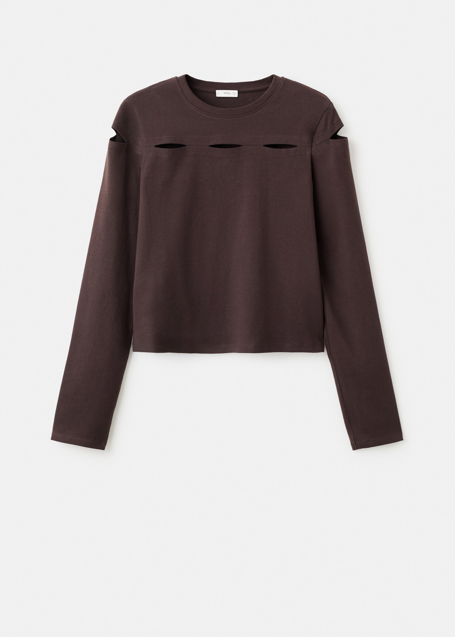 Cotton t-shirt with cut-out - Article without model