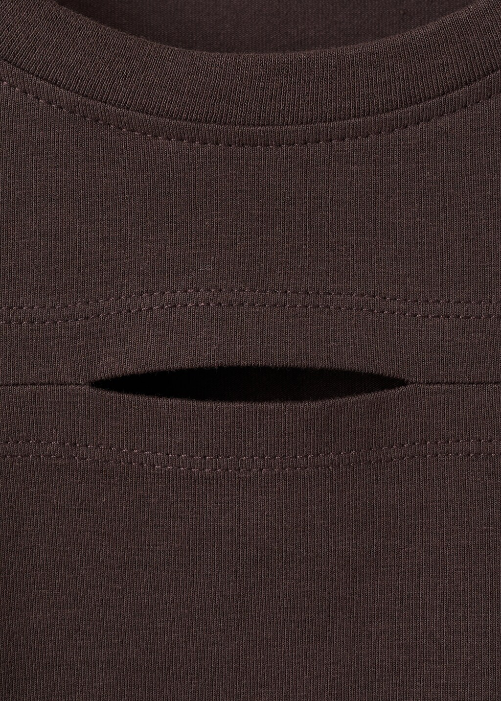 Cotton t-shirt with cut-out