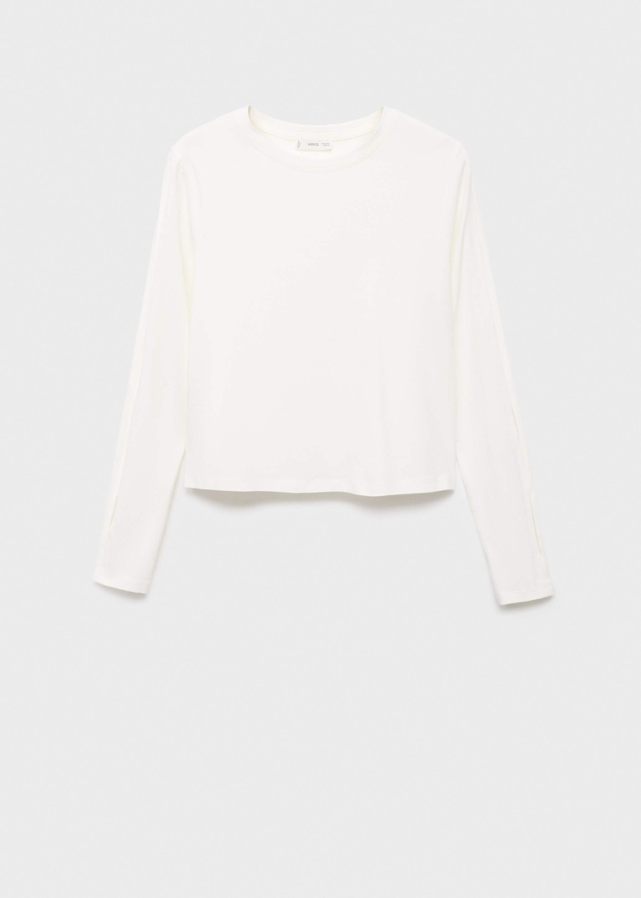 Cut-out t-shirt - Article without model, Off White. Ref: 17006350-00.