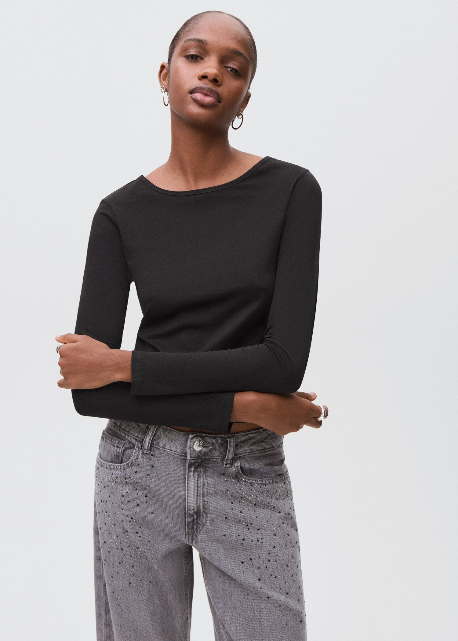 T-shirt with open back - Medium plane