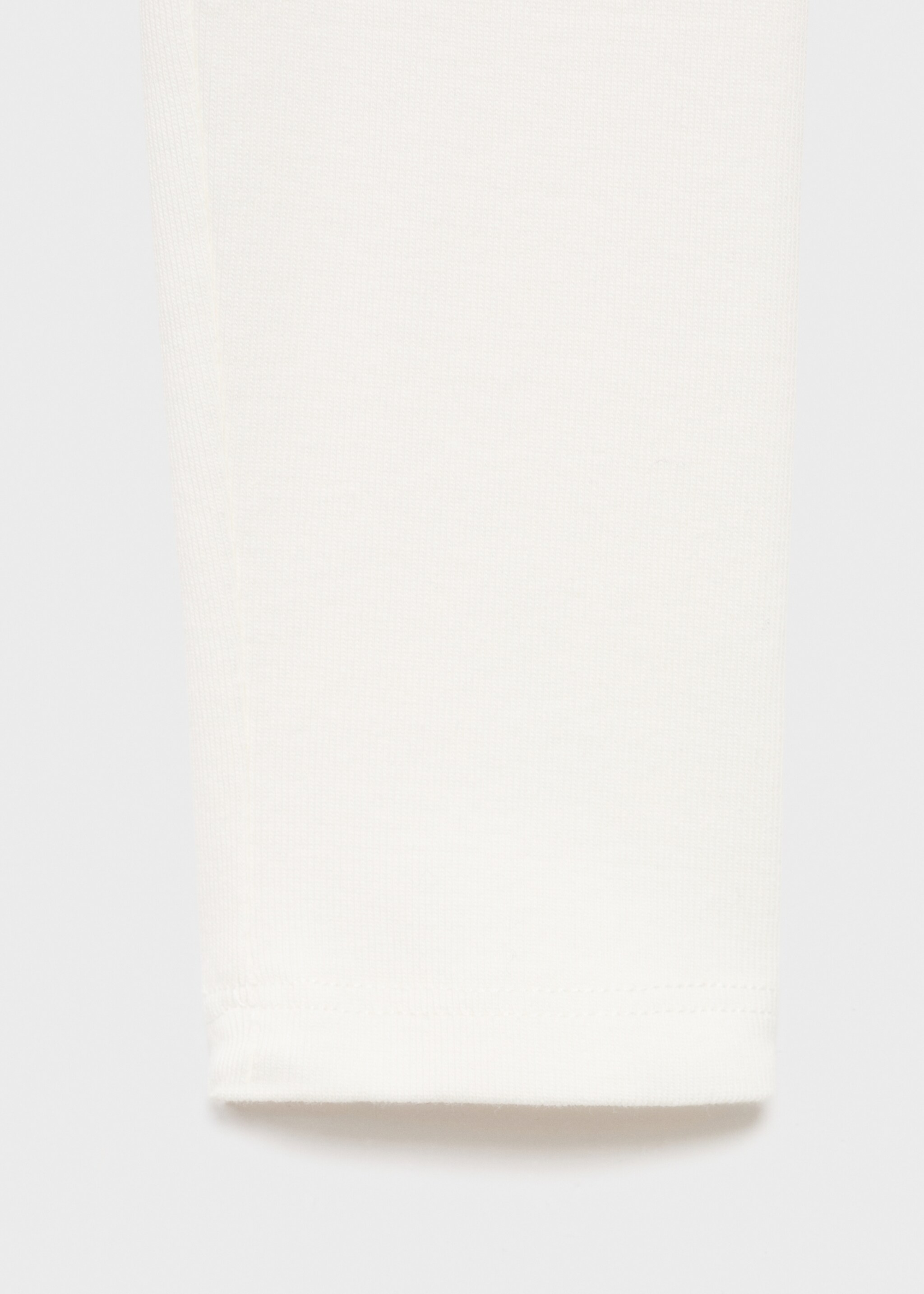 Gathered cotton t-shirt - Details of the article 0, Off White. Ref: 17006352-00.