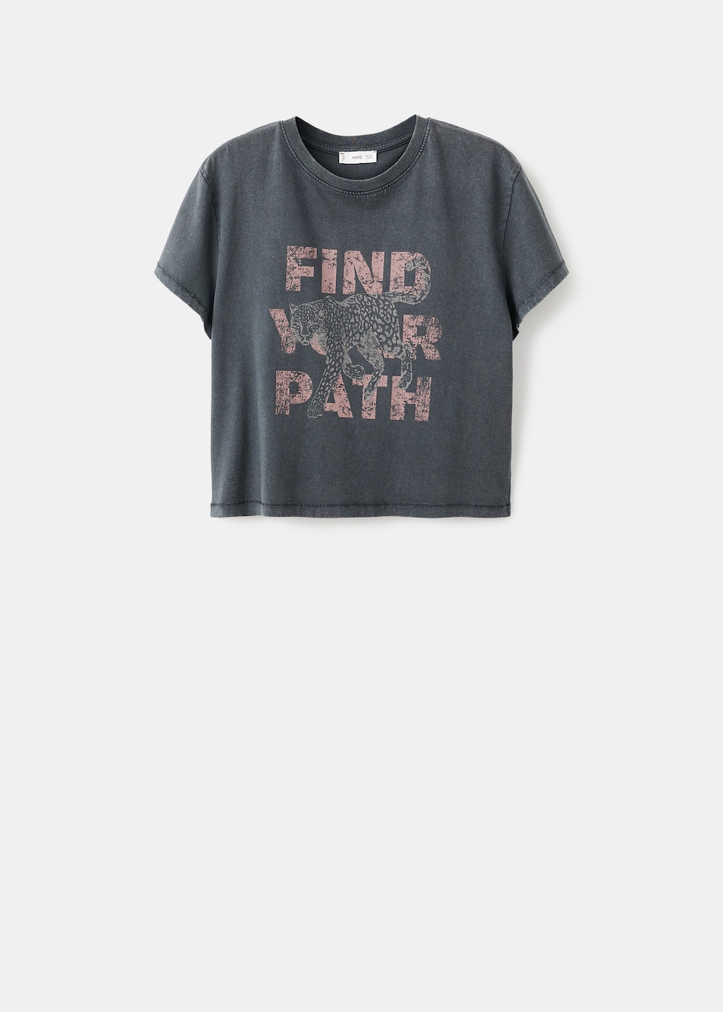 Printed cotton-blend t-shirt