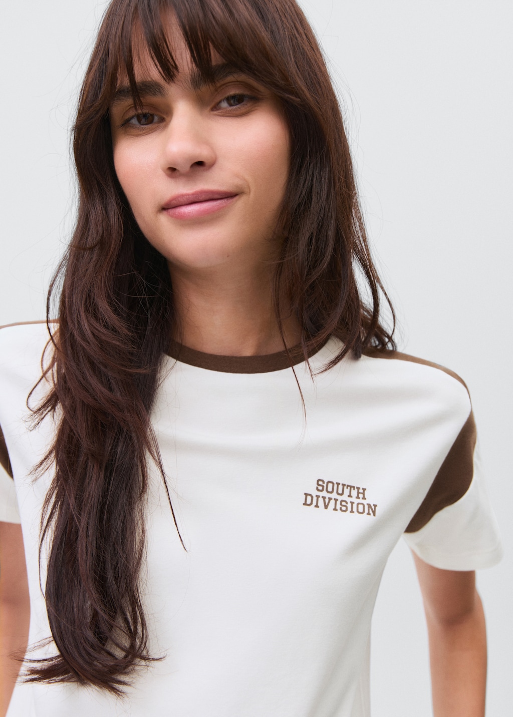 Printed cotton-blend t-shirt