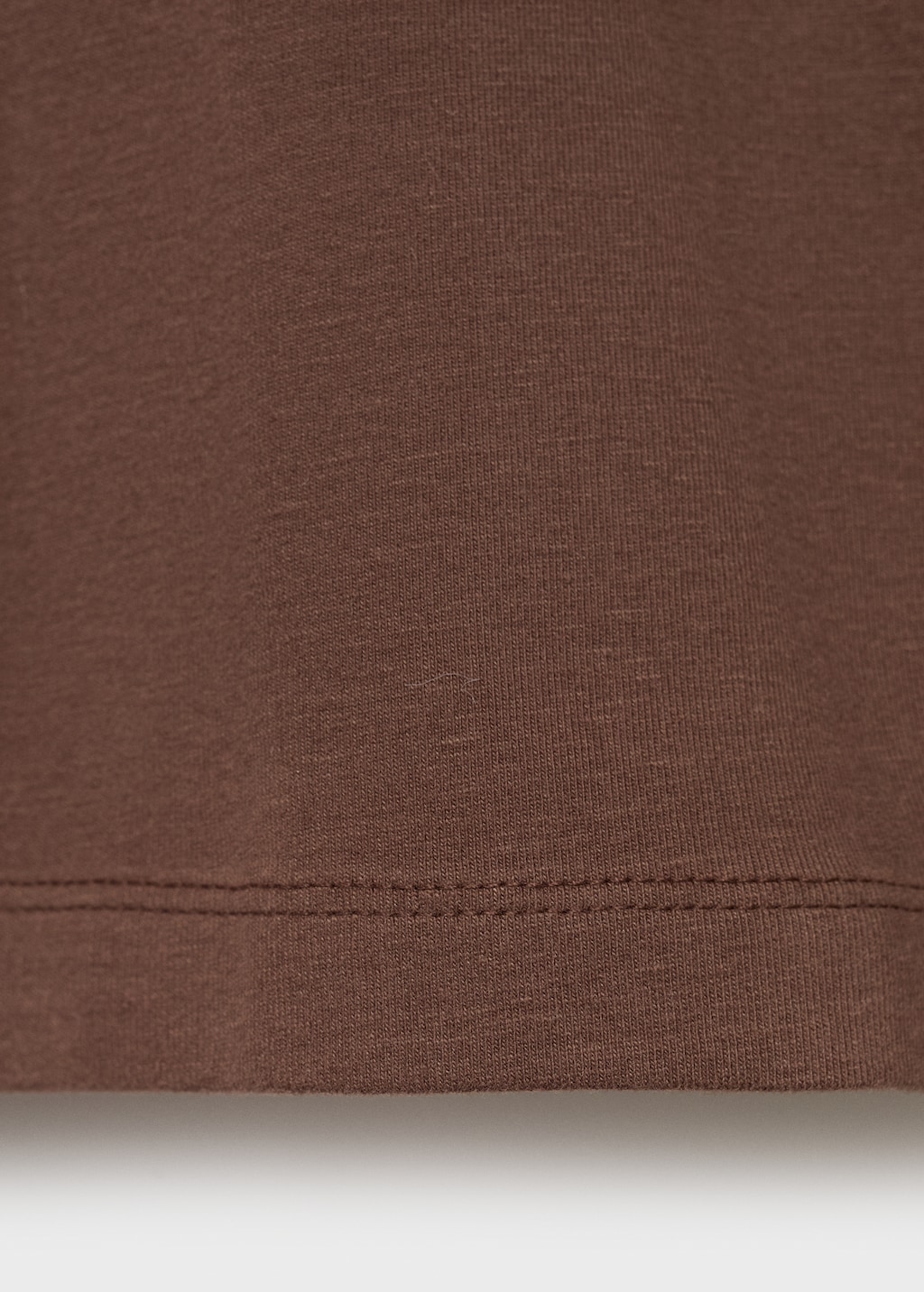 Contrasting collar cotton t-shirt