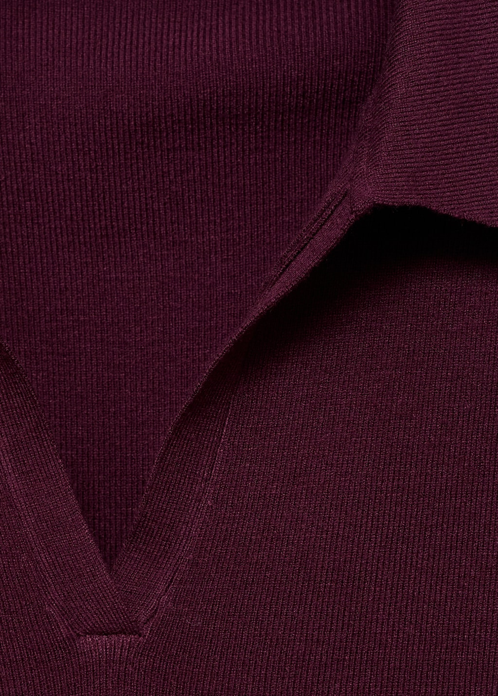 Long-sleeved polo-neck sweater
