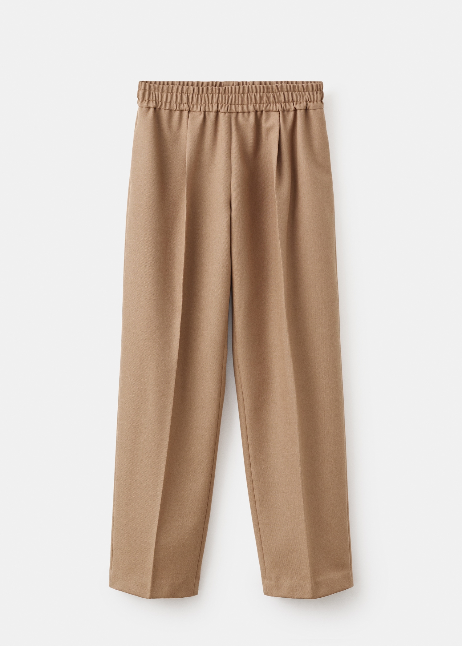 100% wool trousers with elastic waist - Article without model