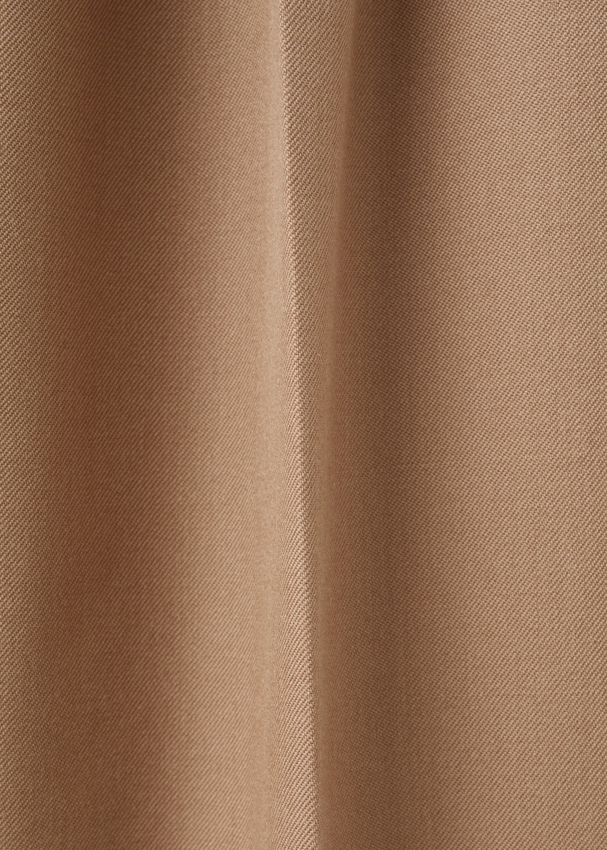 100% wool trousers with elastic waist - Details of the article 0, Medium Brown. Ref: 17006365-00.