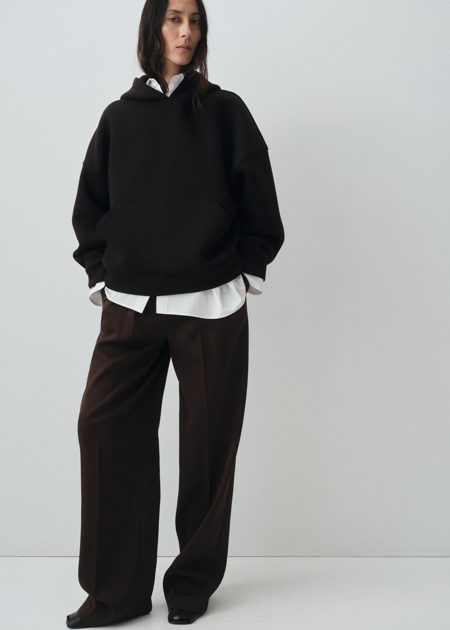Pleated straight-leg suit trousers - Details of the article 2