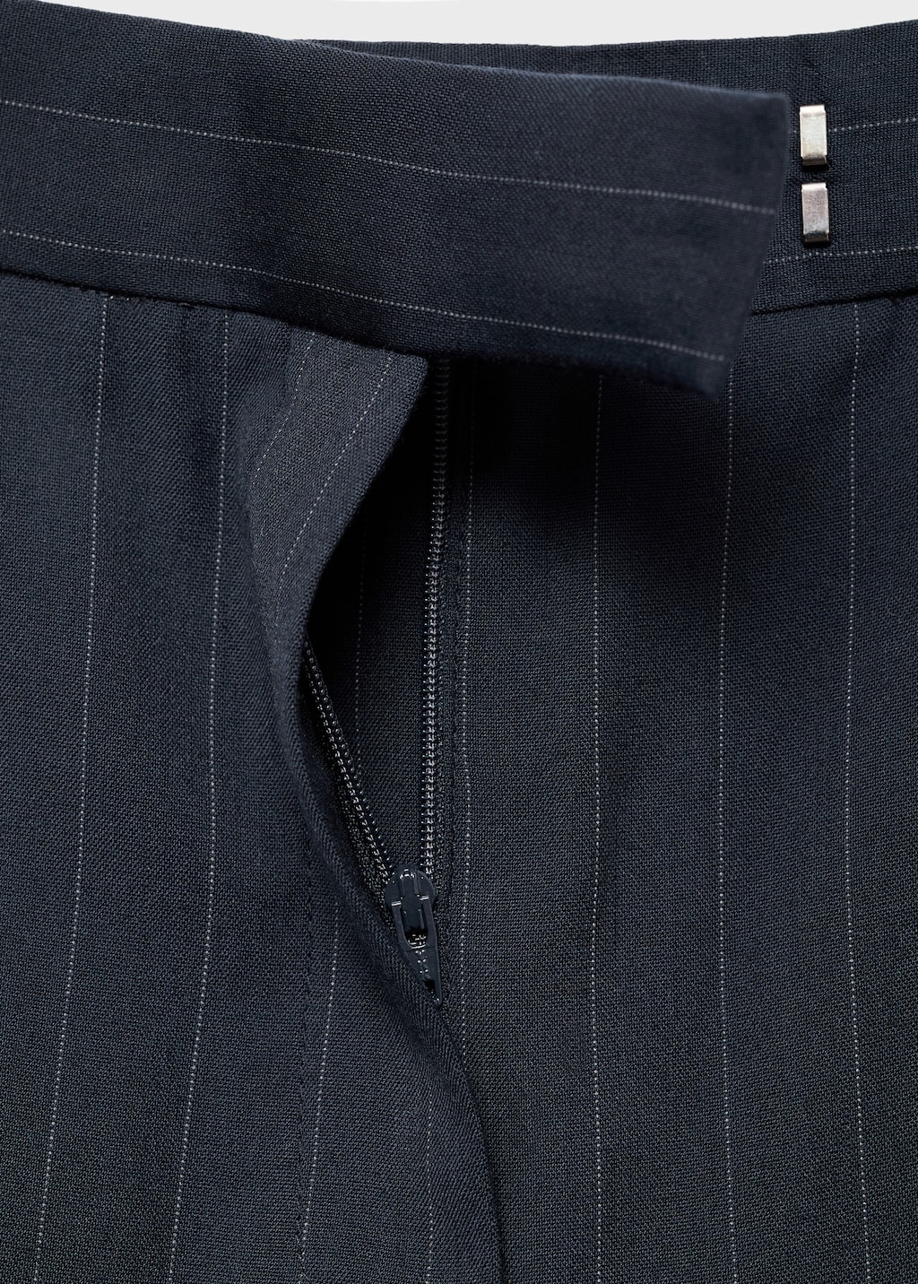 Pinstripe suit trousers