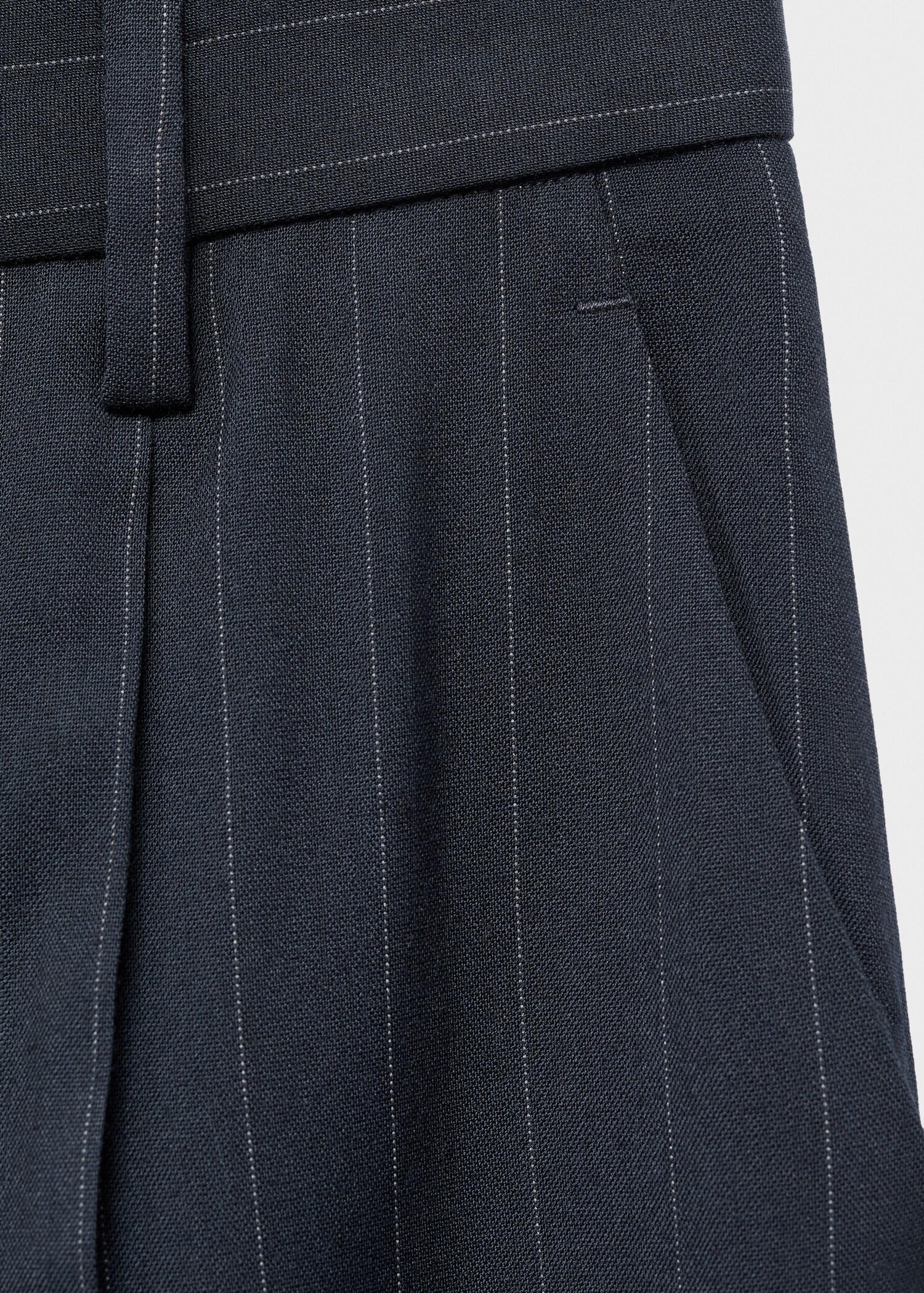 Pinstripe suit trousers - Details of the article 8