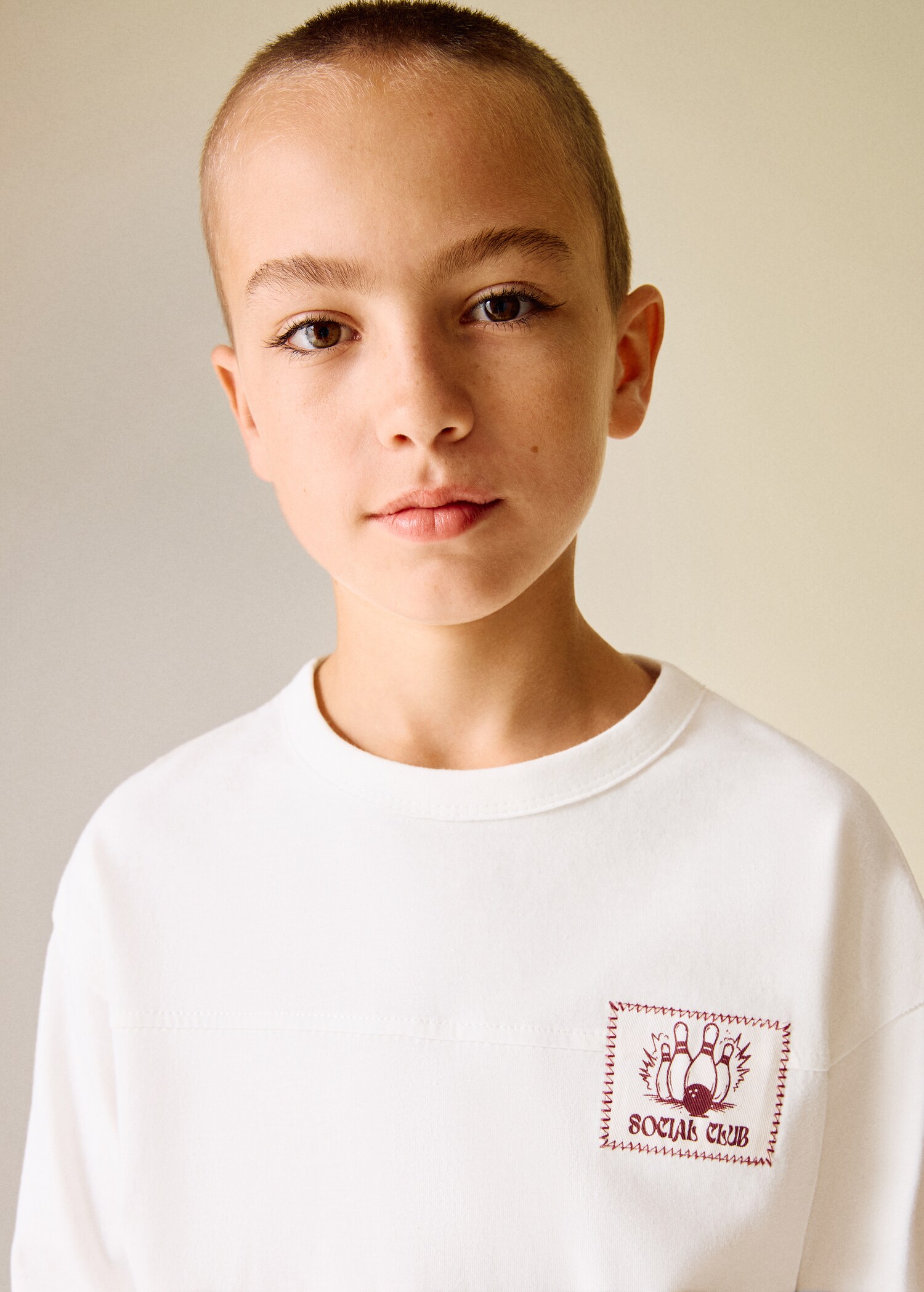 Tryckt bomull-blandning t-shirt - Detaljer om artikeln 1