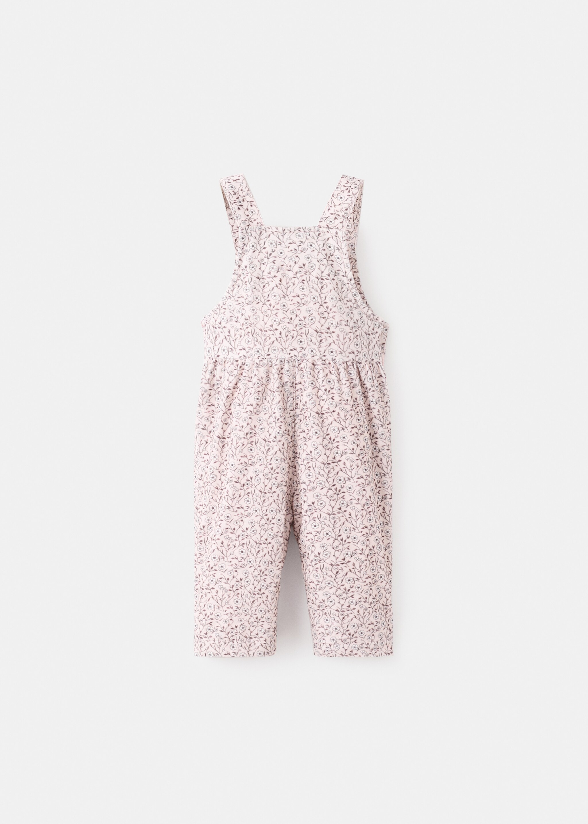 Corduroy flower overalls - Reverse of the article, Off White. Ref: 17006732-00.