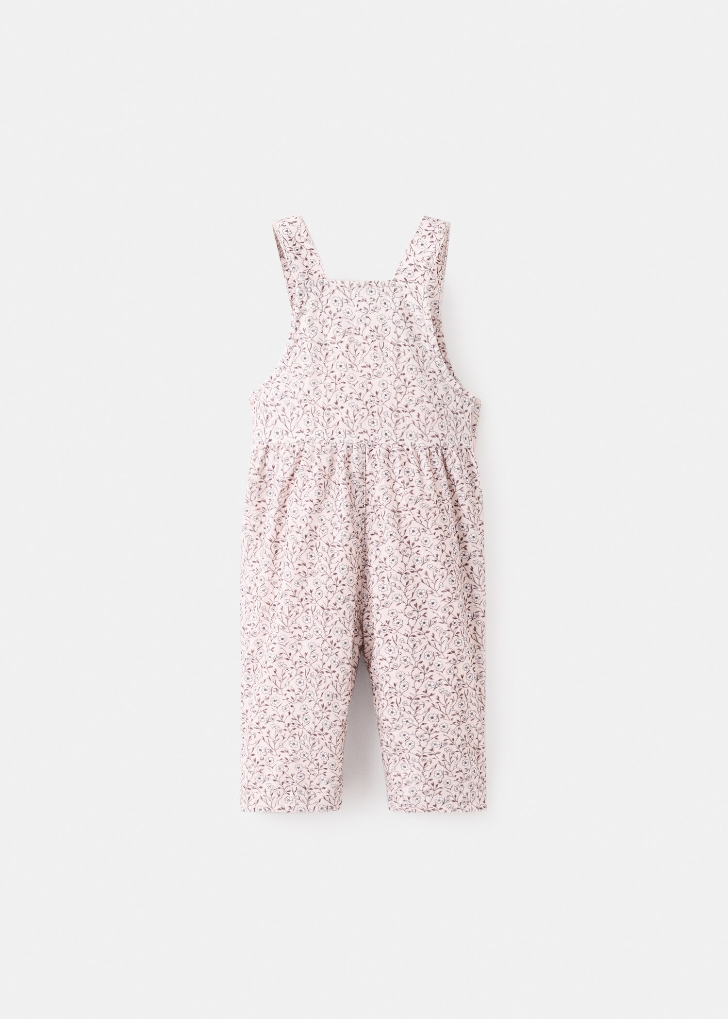Corduroy flower overalls - Reverse of the article