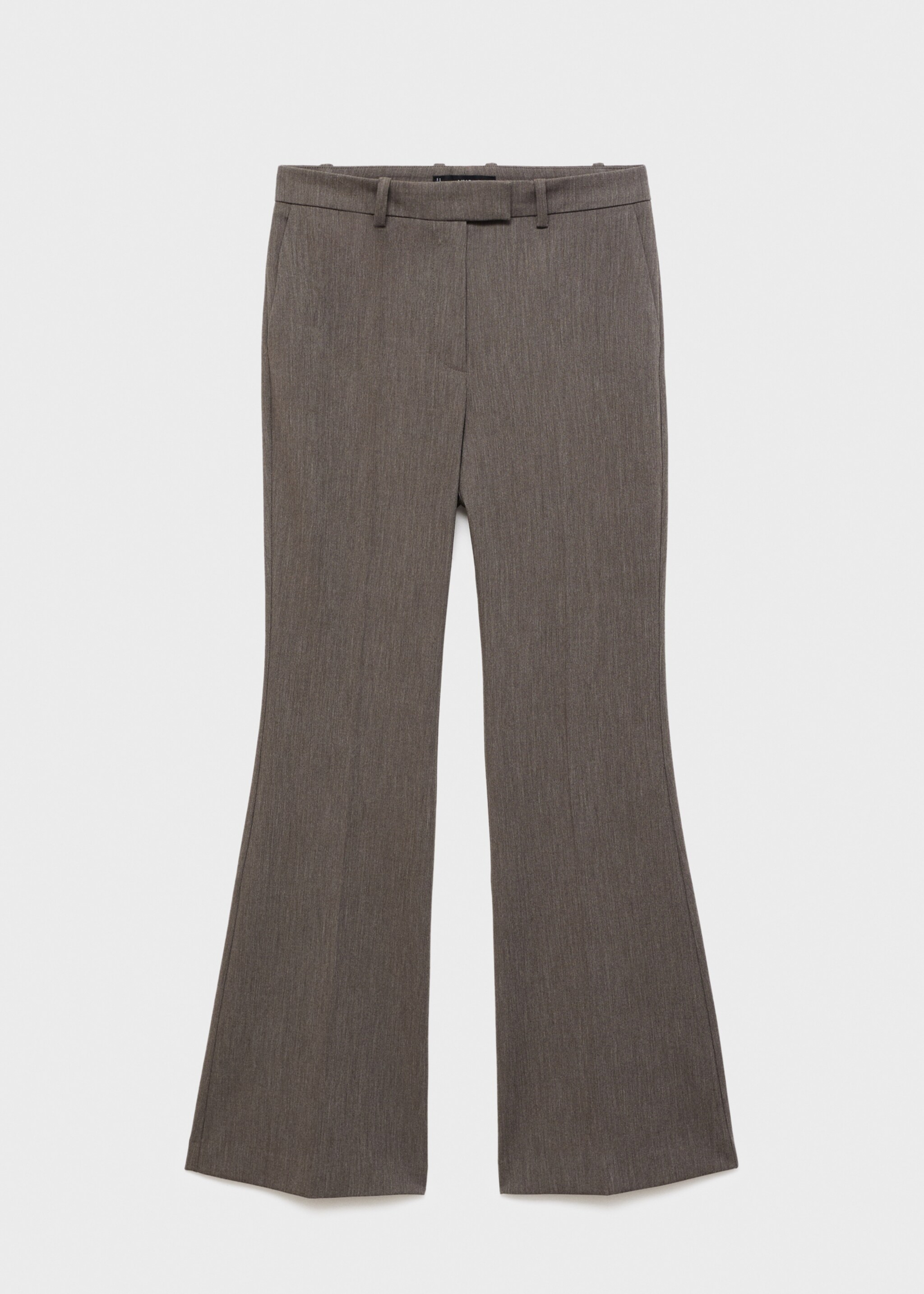 Mid-rise flare trousers - Article without model, Grey. Ref: 17006734-00.