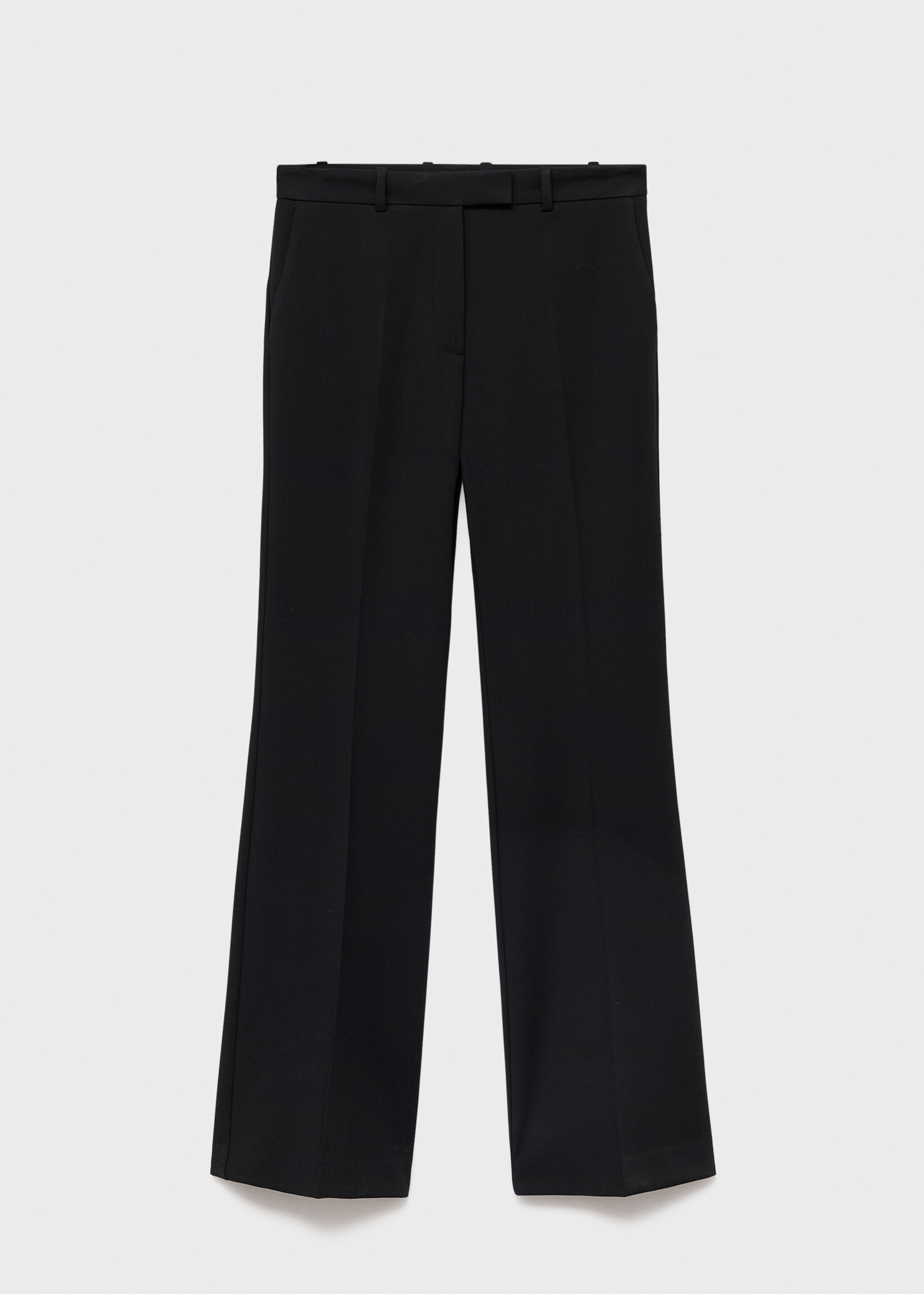 Mid-rise flare trousers - Article without model, Black. Ref: 17006734-00.