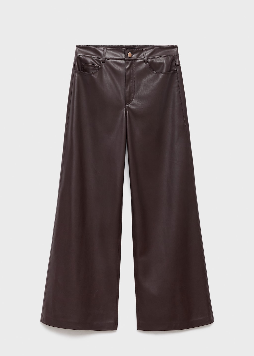 Straight-leg Faux-effect trousers