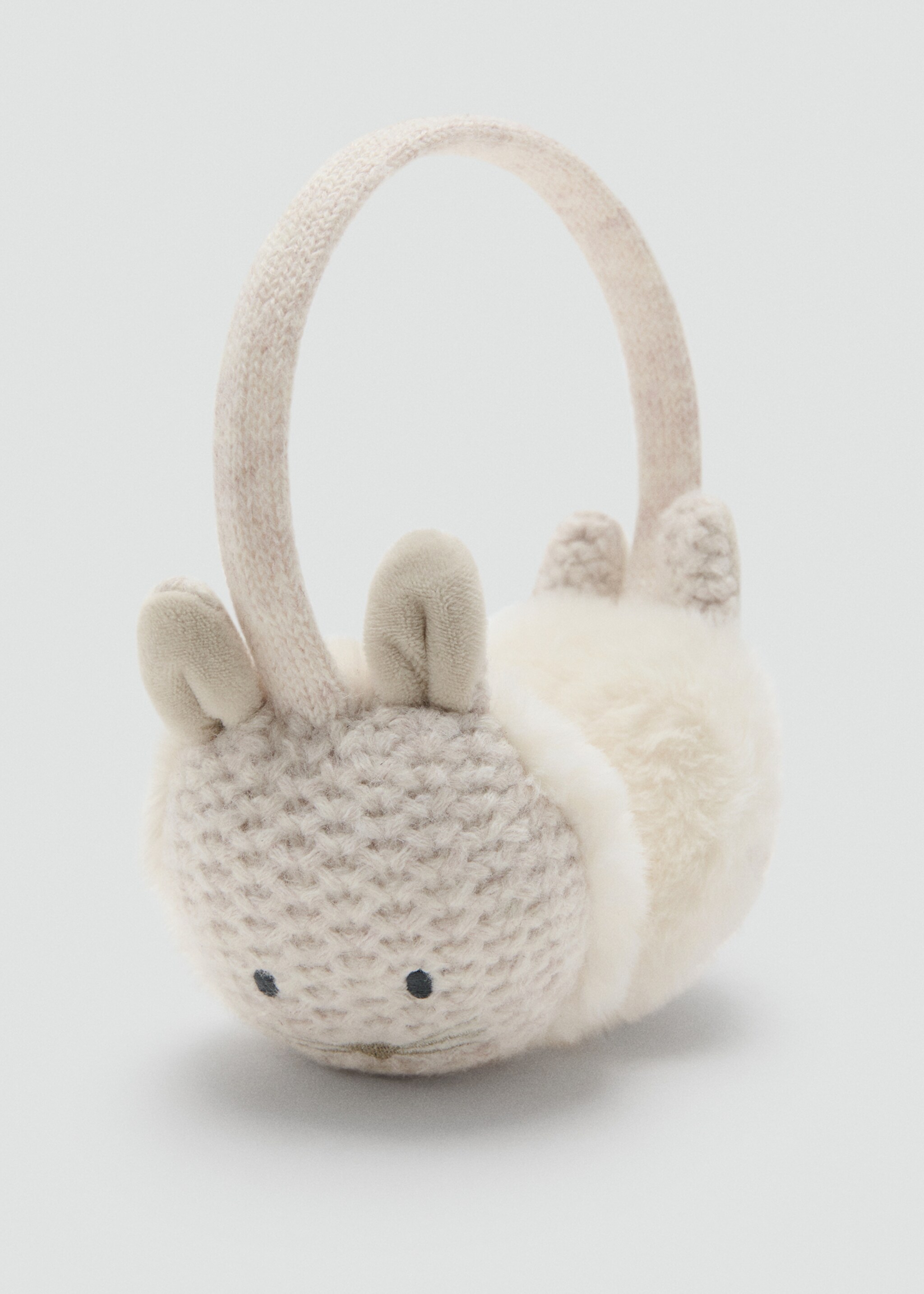 Bunny fur earmuffs - Medium plane, Sand. Ref: 17006737-00.