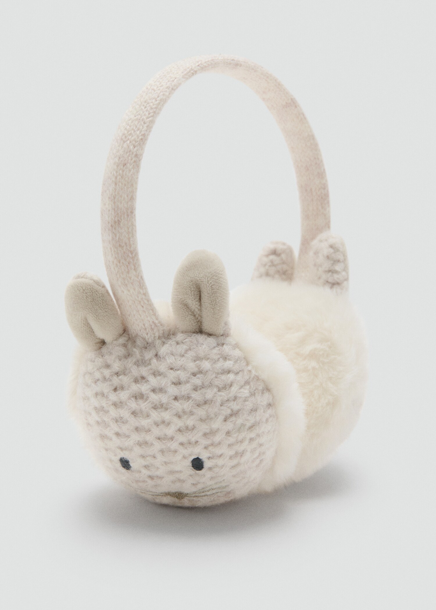 Bunny fur earmuffs - Medium plane