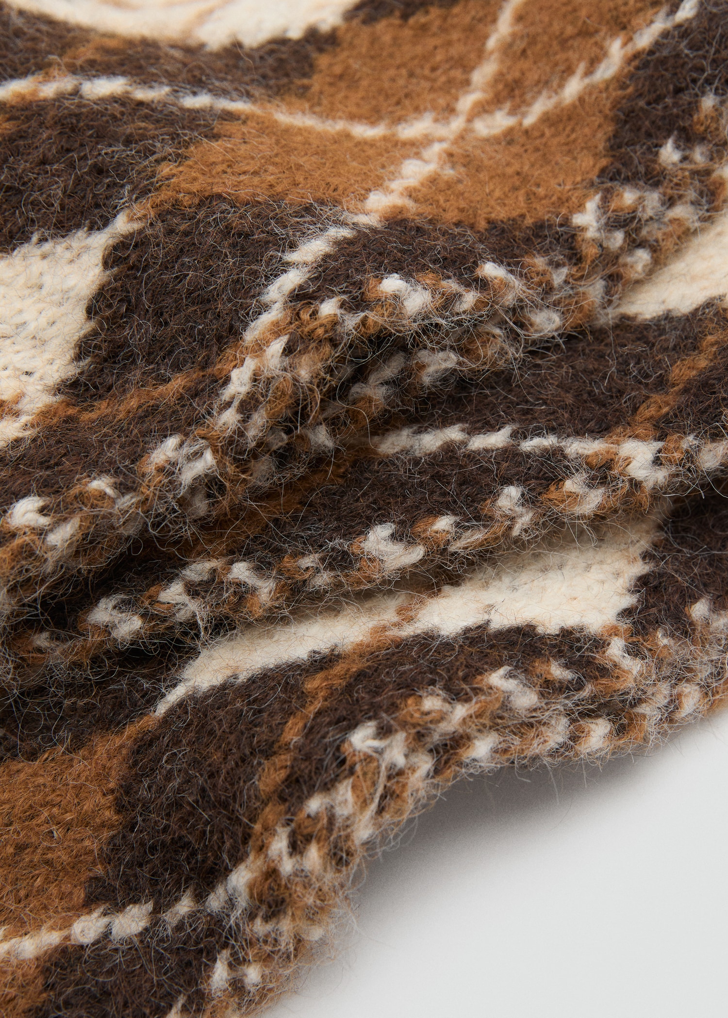 Diamond knit scarf - Medium plane