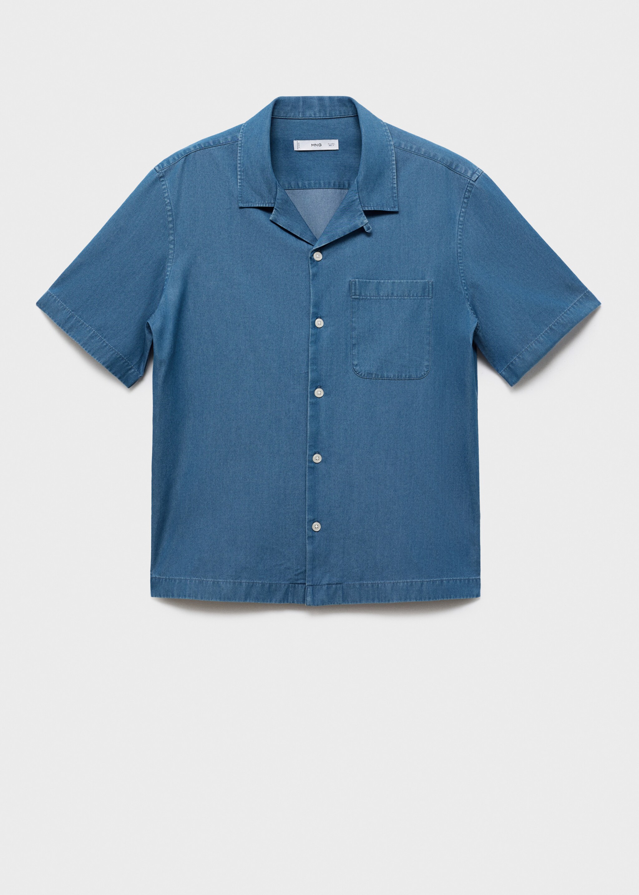 Camisa vaquera 100% algodón - Artículo sin modelo, Azul indigo. Ref: 17006742-00.