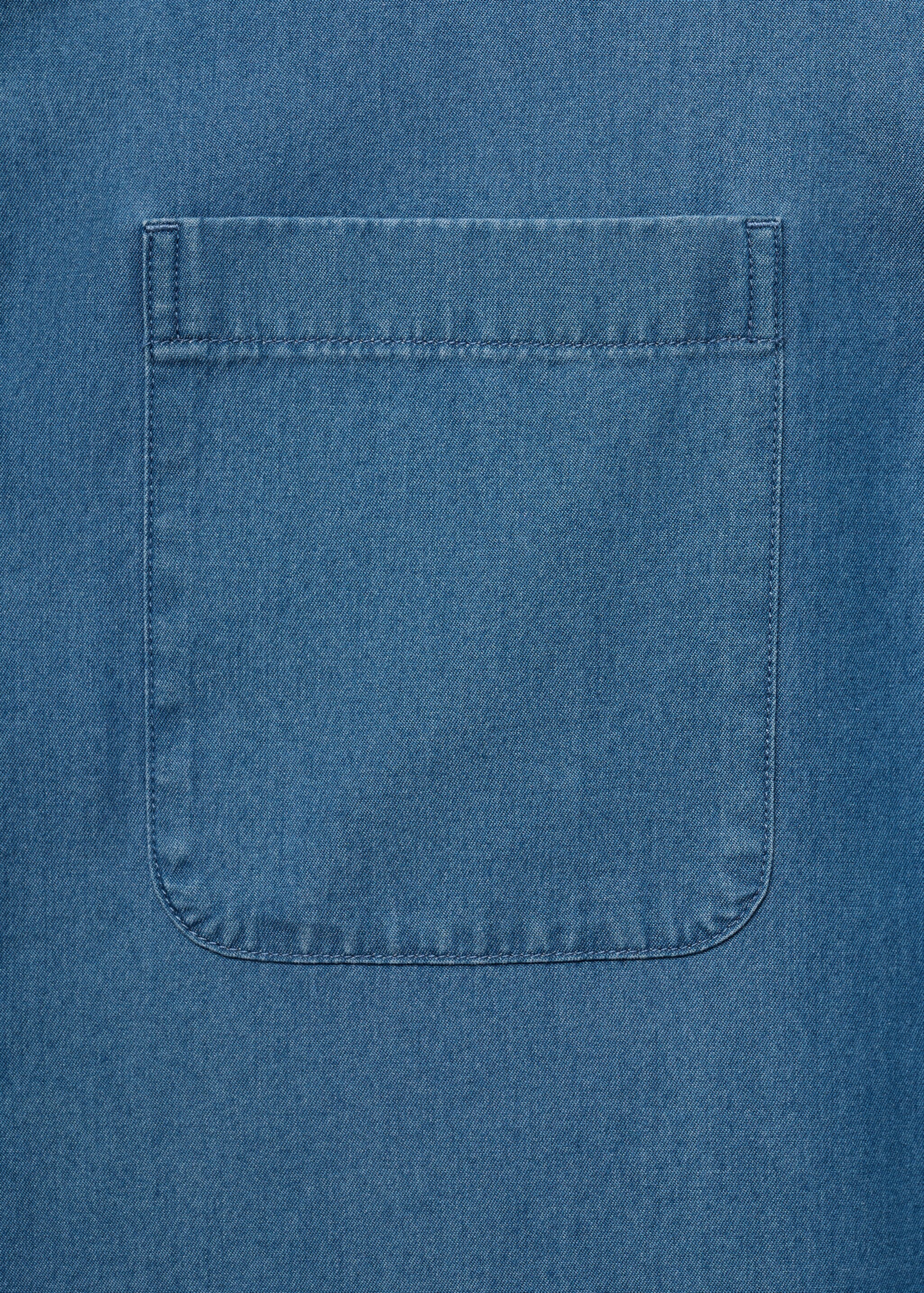 Camisa vaquera 100% algodón - Detalle del artículo 0, Azul indigo. Ref: 17006742-00.