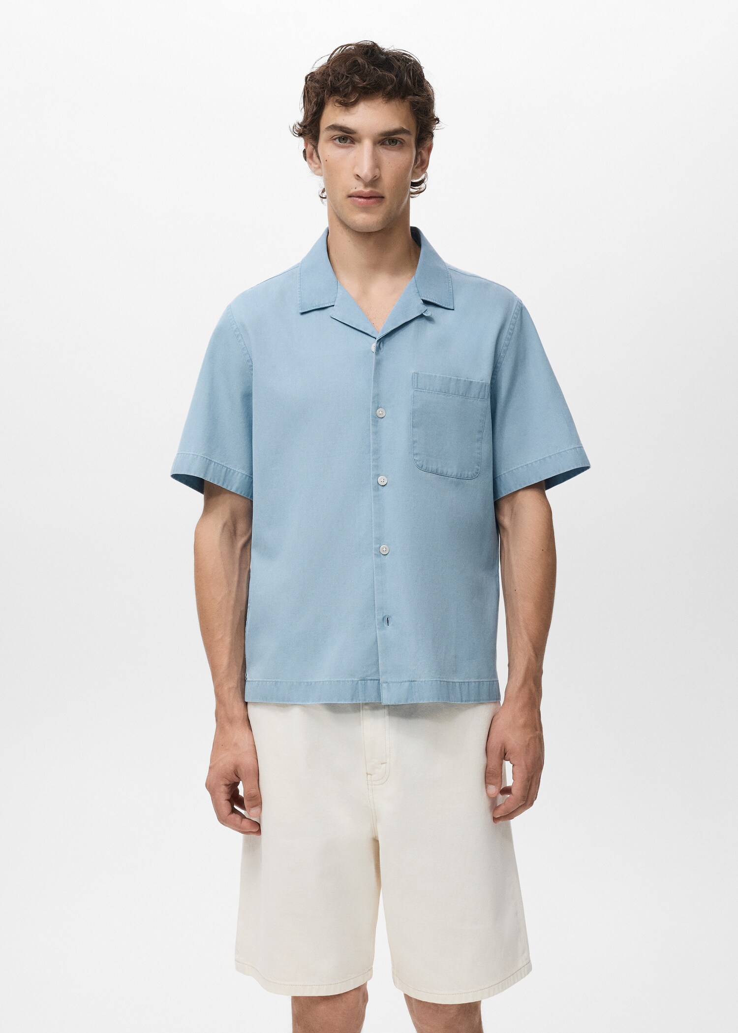Camisa vaquera 100% algodón - Plano medio