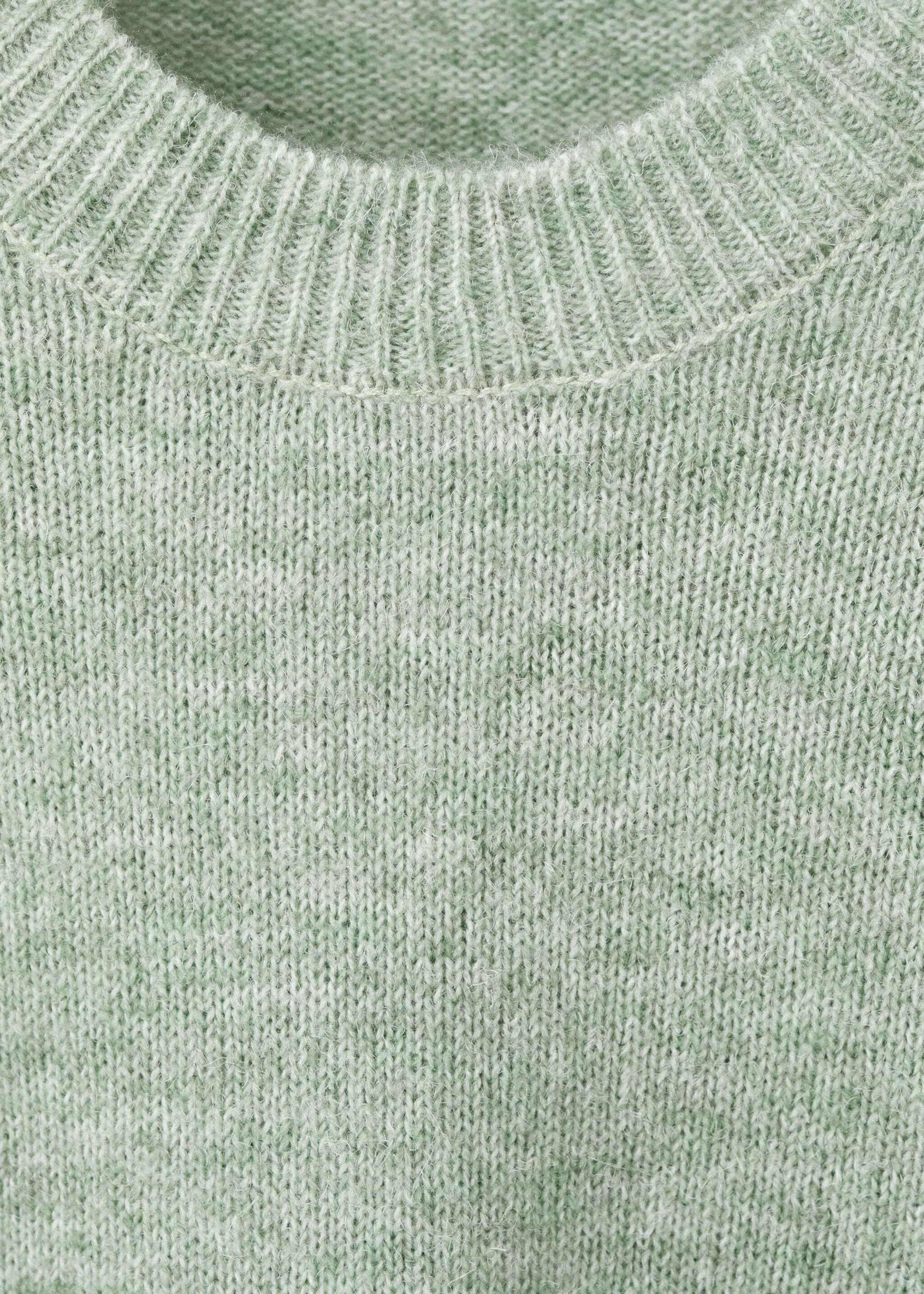 Ruffle knitted sweater - Details of the article 0, Green. Ref: 17007131-00.